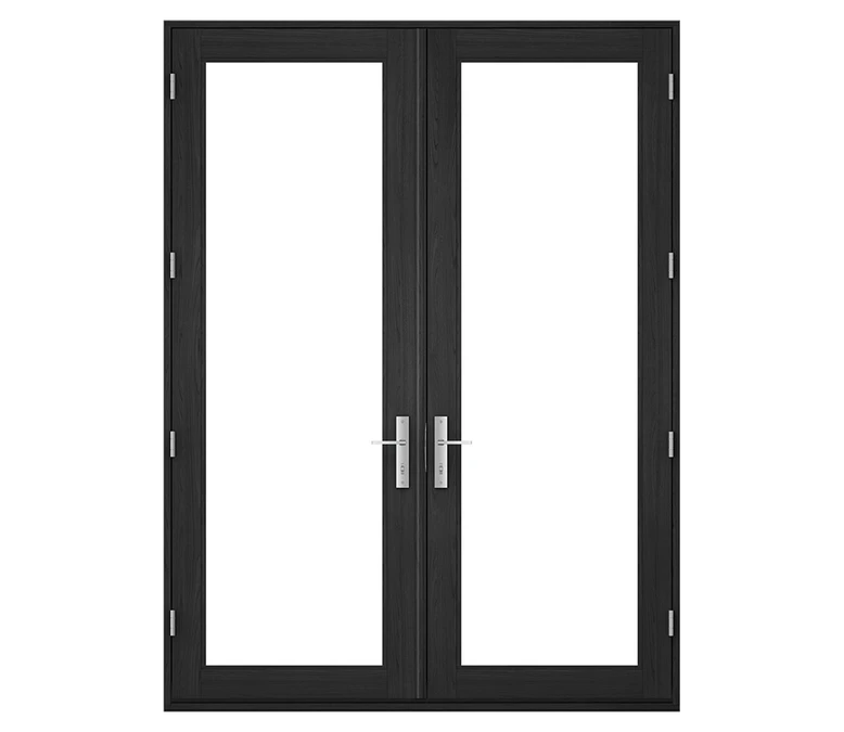 Pella Reserve Contemporary Wood Hinged Patio Door in Provo